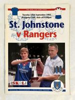 St. Johnstone v Rangers - League Cup Semi Final - 22nd September 1992