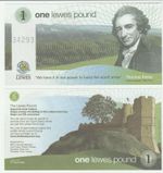 Lewes £1 1 Pound 2008 UNC Local Currency Banknote 1st Issue