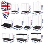 Large Acrylic Display Case Perspex Clear Box Dustproof Action Figure Collectible