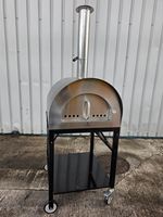 Pizza Oven Wood Fired Naples Alfresco Chef Black Reconditioned
