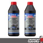 2 x Liqui Moly Fully Synthetic 75W90 GL-5 Gear / Differential Oil - 2 x 1 Litre