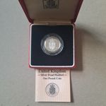 1988 shield UK 🇬🇧 British silver proof PIEDFORT pound coin £1 BUNC BU