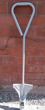 Bulb Planter Long Handled Metal Garden Planting Gardening Tool Planting Handheld
