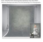 Kate Backdrop 3x6m (10x20ft) Grey Abstract Microfiber Retro Portrait Background