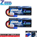 2x Zeee 6S 5000mAh LiPo Battery 22.2V 120C EC5 for RC Car Jet Airplane Heli UAV