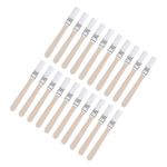 20pcs Paint Brushes 0.5" Paint Brush Nylon Flat Wall Brush Soft Bristle White