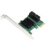 1X PCI Express SATA3.0 4 Port Extender PCI-E X1/X4/X8/X16 Converter Card 6Gbps
