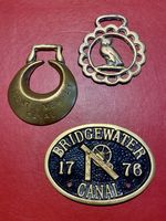 Trent & Mersey Canal Crescent + Owl Horse Brasses + Bridgewater Canal 1776 Oval