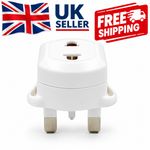 2 Pin to 3 Pin Battery Charger Adaptor White Plug for Shaver & Oral-B Toothbrush
