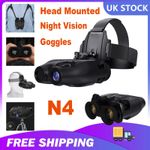 GTMEDIA N4 Night Vision Goggles Head Mounted & Rechargeable Infrared Binoculars