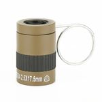 Outdoor Pocket Miniature Monocular Khaki Durable Metal Plastic Camping Use