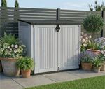 Large Keter MIDI Garden 880L Storage Box Grey Shed Outside Store Bike Bin Tool