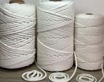 Cotton Piping Cord Natural Unbleached Upholstery Cushions Crafts Macrame 3mm-6mm