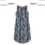 Ex White Stuff Women's Midi Dress- Sleeveless Jersey Floral Navy (Defect)