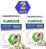 x2 Pack YuMOVE Senior Dog MAX Strength Joint Supplement - 240 Tablets Sale!