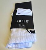 Gobik Vortex Aero Cycling Socks INEOS White Mid Calf S/M 1 Pair