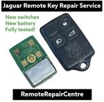 Repair Fix JAGUAR XK8 XJ8 X308 XJR XKR 4 Button Remote Key FobSwitches Battery