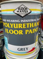 HARD WEARING MID- GREY FLOOR PAINT-GARAGE-FACTORY-WAREHOUSE 20 LITRES