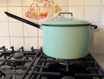 Vintage Judge Ware Saucepan Large Green 24cm diameter 10 pint capacity VG Condit