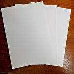 Plasticard High Impact Polystyrene 1.0mm 40 thou Sheet A4 Matt White Craft Model