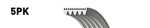 Gates Alternator Fan V-Ribbed Drive Belt 5PK1810  - BRAND NEW - 5 YEAR WARRANTY