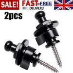 2PCS For Electric Acoustic Bass Guitar Strap Lock Security Schaller Metal Button