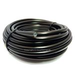 PTFE TEFLON® AN-3 3AN 1/8" 3MM BLACK PVC Stainless Braided Brake Hose 1/2 Metre