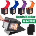 Deck Box Trading Card Storage Magnetic- Mtg Yugioh Pokemon Games Holds 100 Cards
