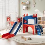 Kids Slide Swing & Climber Set Toddler Baby In/Outdoor Playground Playset Toys