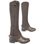 AK Washable Micro Suede Leather  Horse Riding Half Chaps 