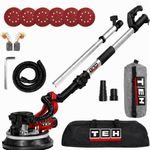 TEH Drywall Sander Electric Dustless Vacuum LED Variable Speed Wall Ceiling