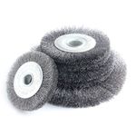 4"-12" Stainless Steel Wire Brush Wheel Metal Rust Removal For Bench Grinder
