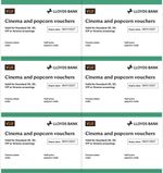 6 x Vue Cinema Tickets with 6 x Half Price Popcorn - Expiry 6th by January 2027