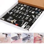 42PCS Metal Sewing Machine Foot Presser Feet Set for Brother Singer Janome UK