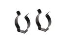 2x BLACK STORAGE CLIPS for ISLAND TABLE LEG 57mm VW CAMPER CARAVAN 70's / 80's