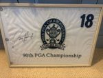 Rare Padraig Harrington Darren Clarke Signed Golf Pin Flags 2008 PGA 2011 Open