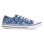 Womens Canvas Multi-Coloured Adults Ladies Lace Up Shoes Floral Gripped SIZE