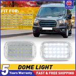 Interior Load Space Area LED Dome Light For Ford Transit MK8 Custom 2013-23 2pcs