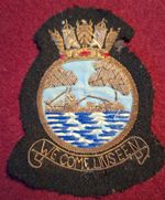 Royal Navy Submariners wire blazer badge Bullion Wire