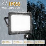 200W LED Floodlight Smart PIR Motion Sensor Security Outdoor Garden Flood Lights