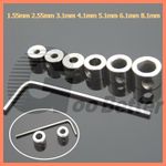 Metal Steel Clamp Collar Lock Limit Ring Fixing Shaft inner Diameter 1.55 -8.1mm