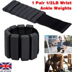 2PCS Adjustable Ankle Wrist Weights for Aerobics Pilates Weight-Bearing Bracelet