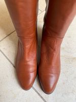 WOMENS BALLY EU SIZE 40 TAN LEATHER KNEE LEGNTH BOOTS IN PRISTINE CONDITION