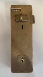 PYX PATENT penny operated public toilet door lock No Keys (1)