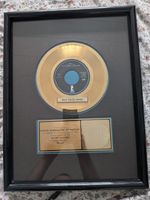 Frankie Goes.. OFFICIAL RIAA  7" GOLD DISC Presented To Ed Germano  W/COA