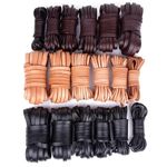 2/3/4/5mm Flat Real Genuine Craft Jewellery Leather String Cord Lace Thong Rope