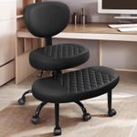 with Chair Chair Chair Cross Meditation Office Wheels Legged Yoga Kneeling Vemly