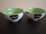 2x Vintage Kellogg’s Football 2004 Deep Cereal Bowls Black White