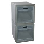 PLS 2 Tier CABIBOX Stackable Storage Unit Cupboard Kitchen Organiser - HA78020