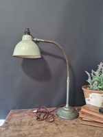 Vintage Industrial Bauhaus Style Large Gooseneck Adjustable Shade Lamp Light
